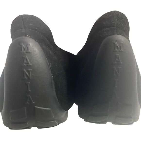 Peter Helle Mania Wm Sz 6.5 EU 37 Black Sued3 Bling Slip On Driving Loafer Shoes - Picture 6 of 8